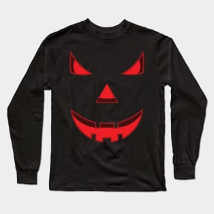 Pumpkin scary face Long Sleeve T-Shirt